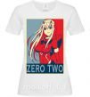 Женская футболка Zero two Белый фото