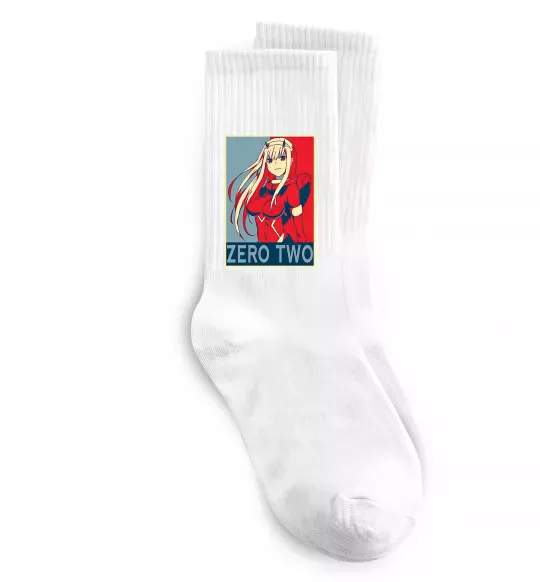 Носки Zero two Белый фото