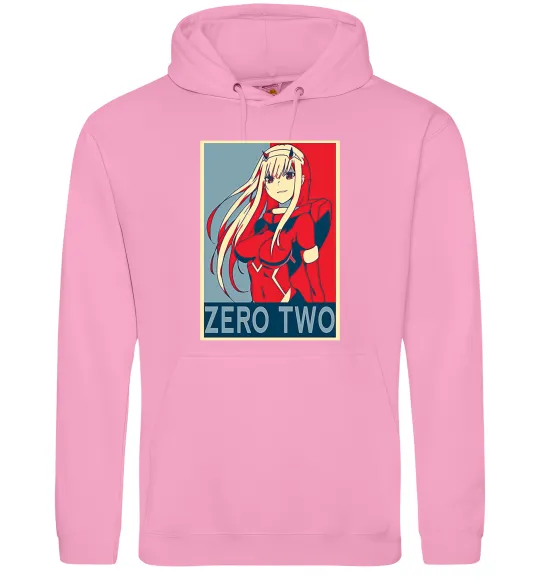 Женская толстовка (худи) Zero two Розовый фото