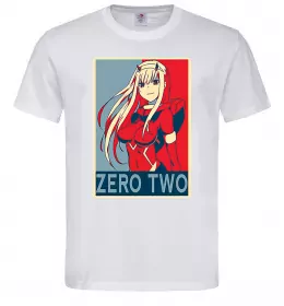 Мужская футболка Zero two Белый фото