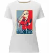Женская премиум футболка Zero two Белый Женская премиум футболка Zero two Белый фото
