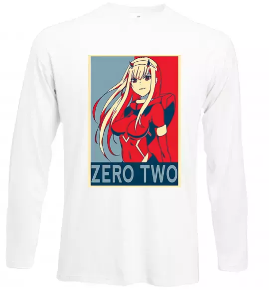 Лонгслів Zero two Білий фото