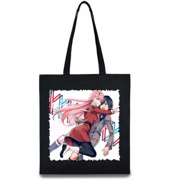 Еко-сумка Darling in the franxx Чорний фото