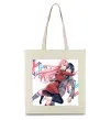 Еко-сумка Darling in the franxx Бежевий фото