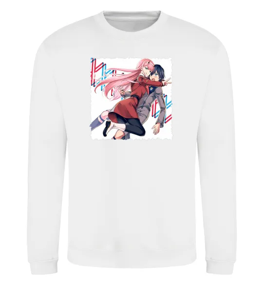 Світшот Darling in the franxx Білий фото