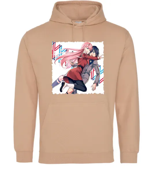 Жіноча толстовка (худі) Darling in the franxx Пісочний фото