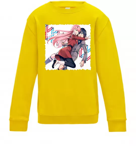 Дитячий світшот Darling in the franxx Сонячно жовтий фото