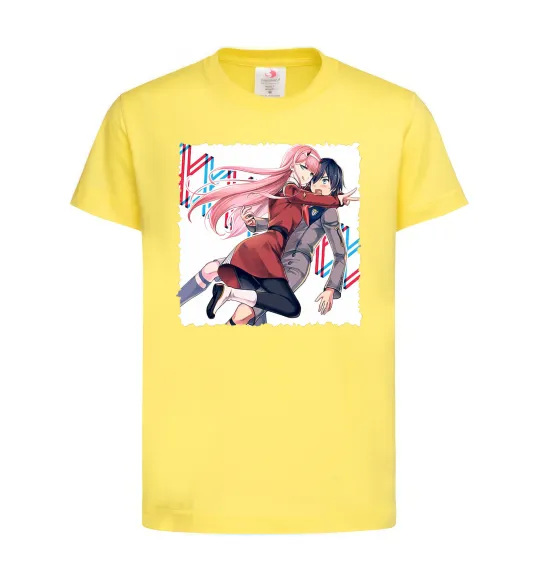 Детская футболка Darling in the franxx Лимонный фото