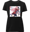 Жіноча преміум футболка Darling in the franxx Чорний фото