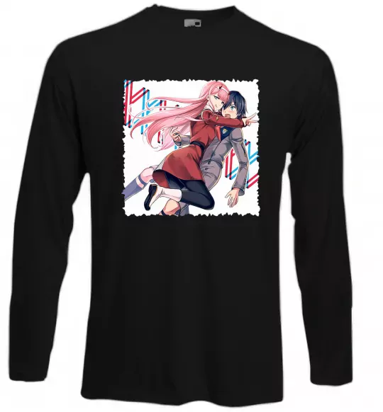 Лонгслив Darling in the franxx Черный фото