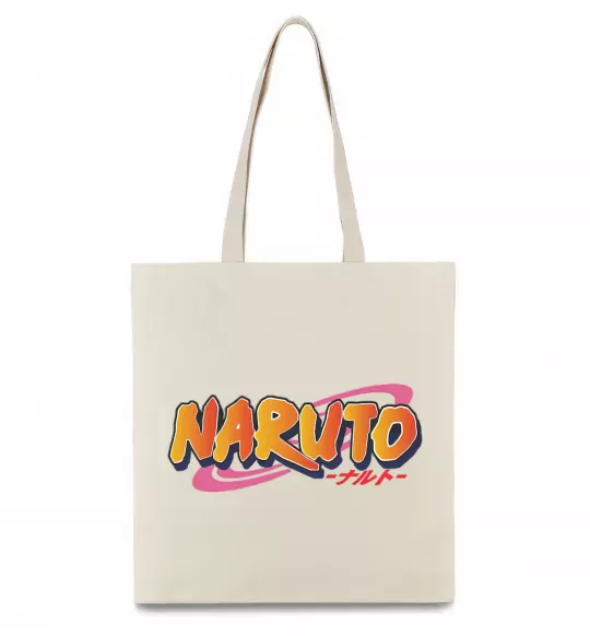 Еко-сумка Naruto logo Бежевий фото