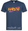 Мужская футболка Naruto logo Темно-синий фото