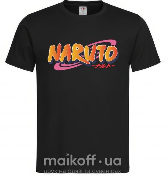 Мужская футболка Naruto logo Черный фото