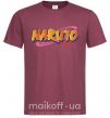 Чоловіча футболка Naruto logo Бордовий фото