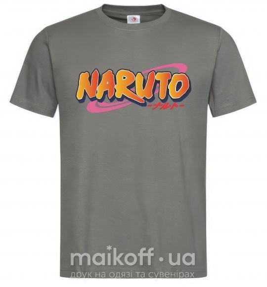 Мужская футболка Naruto logo Графит фото