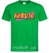 Мужская футболка Naruto logo Зеленый фото