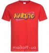 Мужская футболка Naruto logo Красный фото