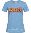 Жіноча футболка Naruto logo Блакитний фото