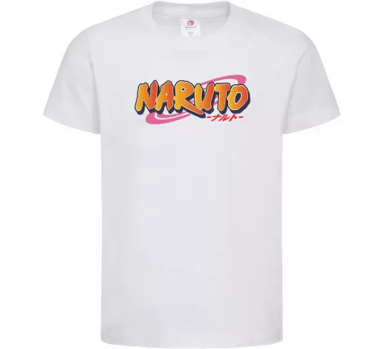 Дитяча футболка Naruto logo Білий фото