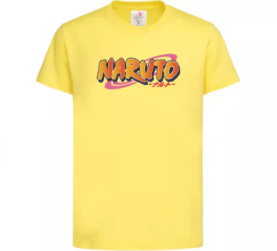 Дитяча футболка Naruto logo Лимонний фото
