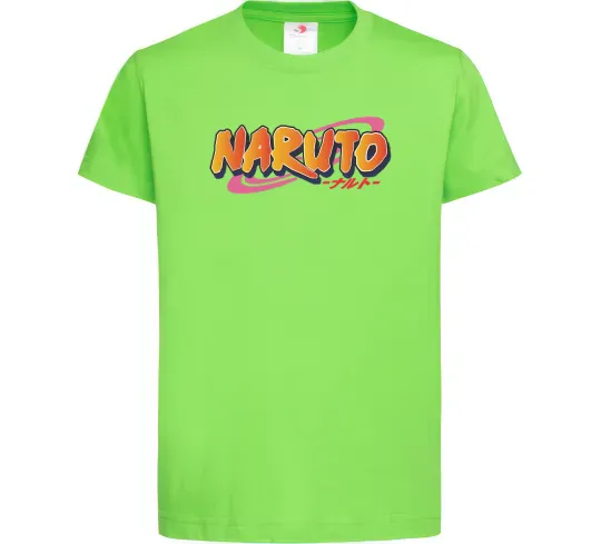 Дитяча футболка Naruto logo Лаймовий фото