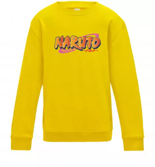 Детский Свитшот Naruto logo Солнечно желтый фото