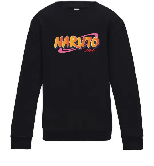 Детский Свитшот Naruto logo Черный фото