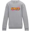Детский Свитшот Naruto logo Серый меланж фото