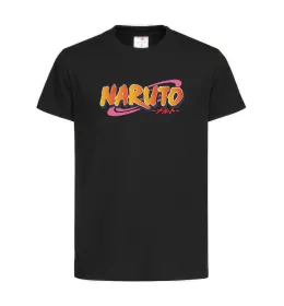 Дитяча футболка Naruto logo Чорний фото