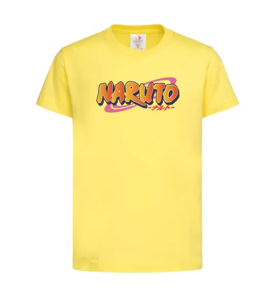 Детская футболка Naruto logo Лимонный фото
