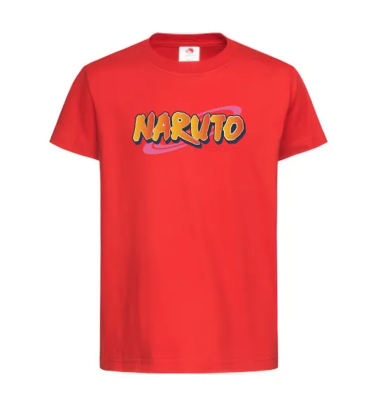 Детская футболка Naruto logo Красный фото