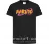 Детская футболка Naruto logo Черный фото
