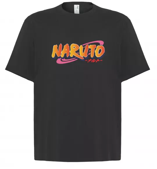 Футболка Оверсайз Naruto logo Чорний фото