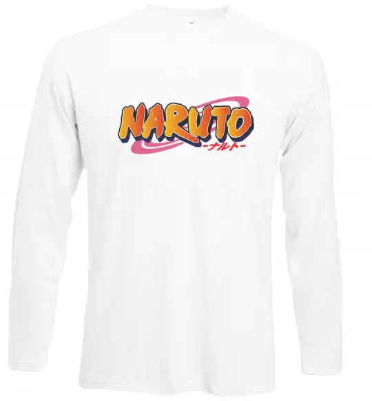 Лонгслів Naruto logo Білий фото