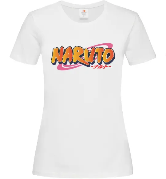 Женская футболка Naruto logo Белый фото