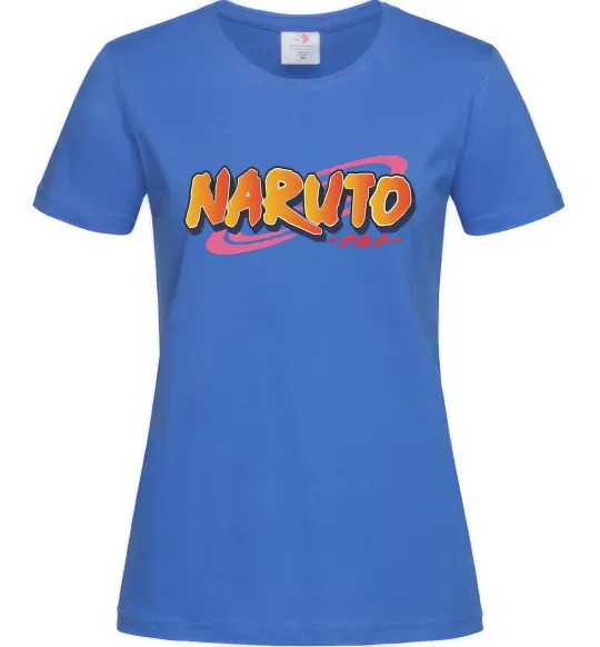 Женская футболка Naruto logo Ярко-синий фото