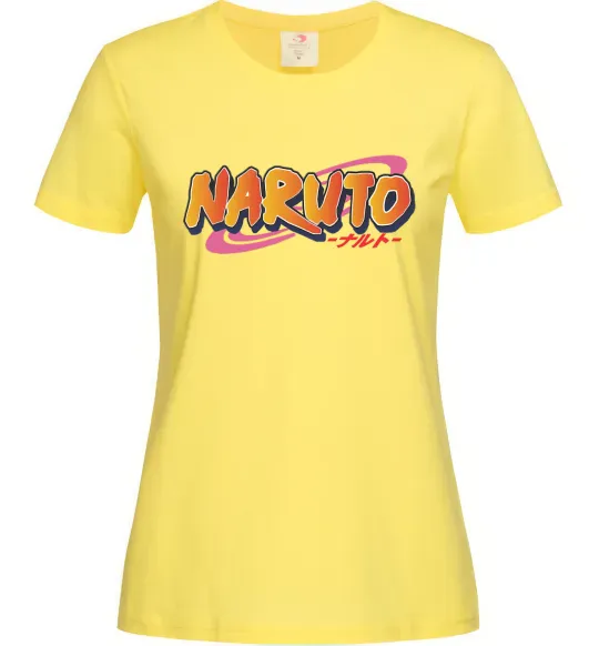 Женская футболка Naruto logo Лимонный фото