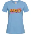 Женская футболка Naruto logo Голубой фото
