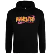 Чоловіча толстовка (худі) Naruto logo Чорний Чоловіча толстовка (худі) Naruto logo Чорний фото