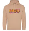 Чоловіча толстовка (худі) Naruto logo Пісочний Чоловіча толстовка (худі) Naruto logo Пісочний фото