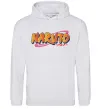 Женская толстовка (худи) Naruto logo Серый меланж фото