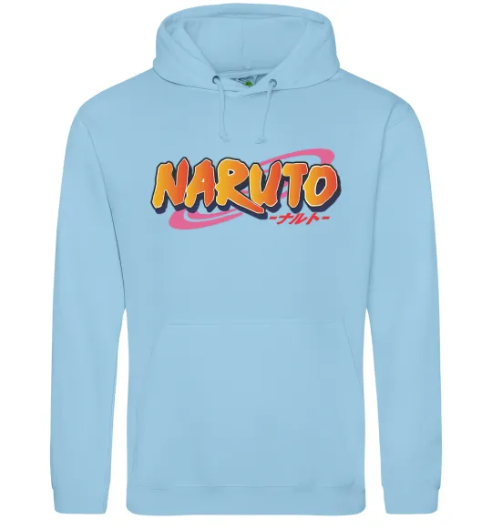 Женская толстовка (худи) Naruto logo Голубой фото
