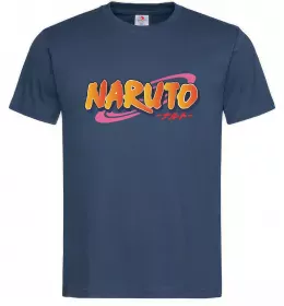 Чоловіча футболка Naruto logo Темно-синій фото