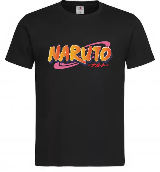Чоловіча футболка Naruto logo Чорний фото