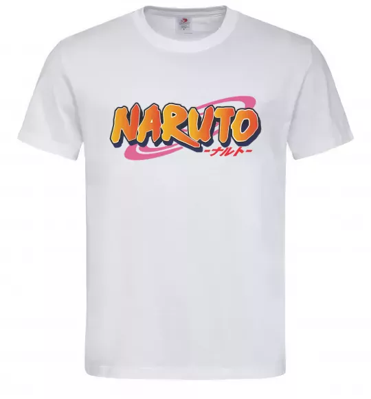 Чоловіча футболка Naruto logo Білий фото