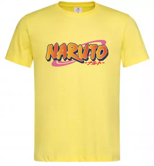 Чоловіча футболка Naruto logo Лимонний фото