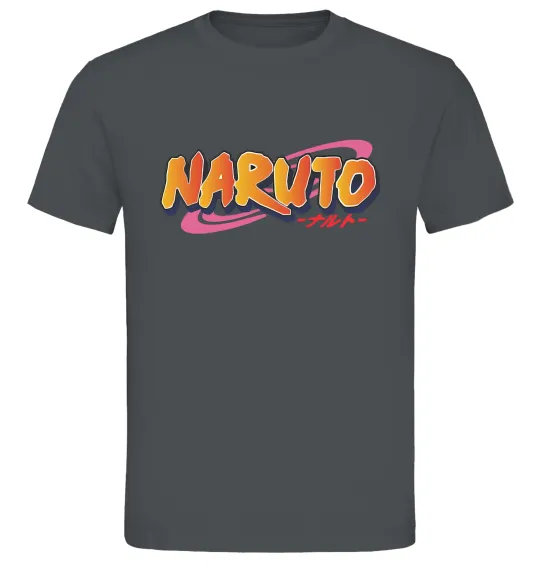 Чоловіча футболка Naruto logo Графіт фото