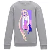 Детский Свитшот Sailor moon with the cat Серый меланж Детский Свитшот Sailor moon with the cat Серый меланж фото