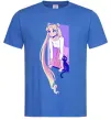 Чоловіча футболка Sailor moon with the cat Яскраво-синій Чоловіча футболка Sailor moon with the cat Яскраво-синій фото