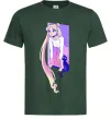 Чоловіча футболка Sailor moon with the cat Темно-зелений Чоловіча футболка Sailor moon with the cat Темно-зелений фото